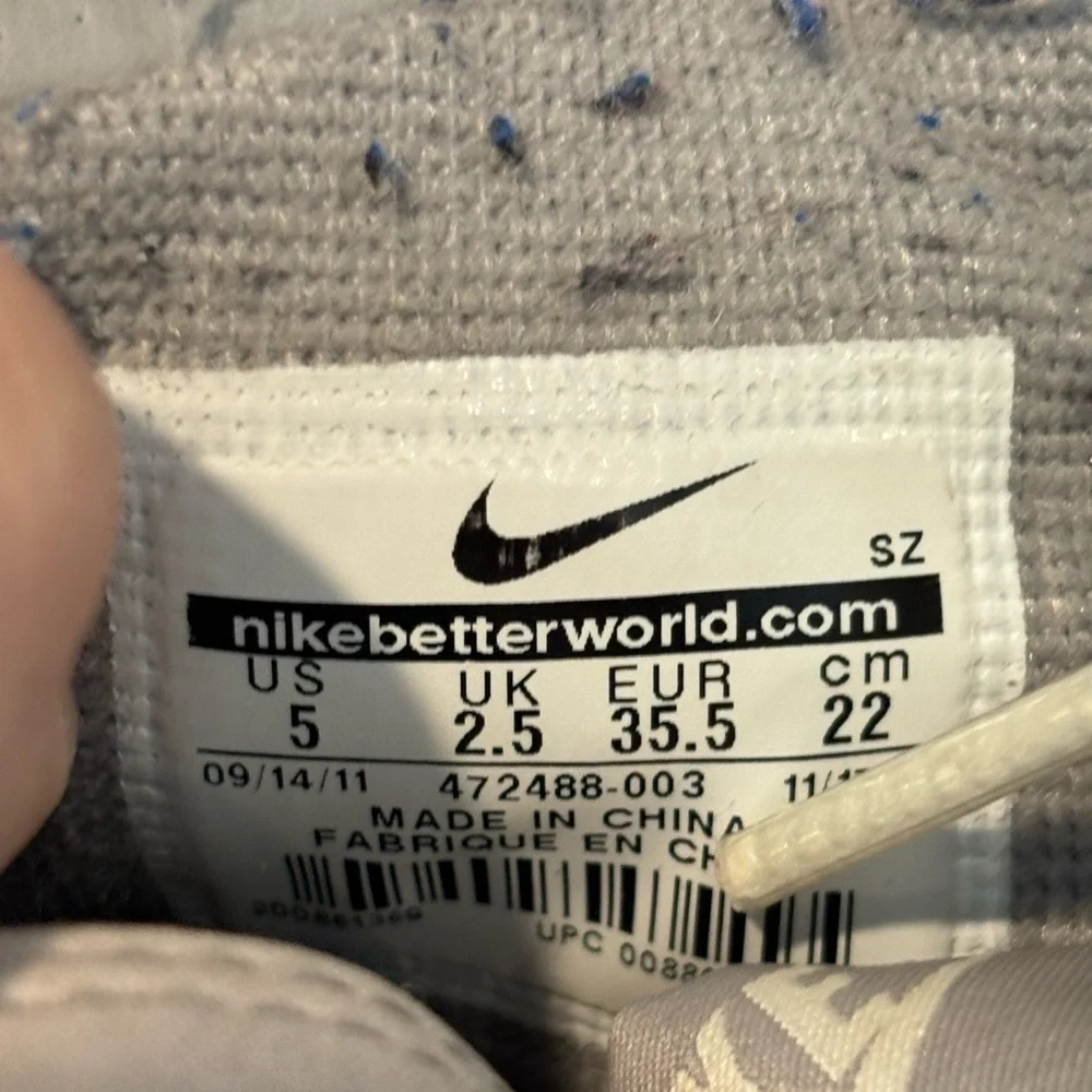 Nike Dunk High Skinny Premium Gray Cream Shoes Sneakers Youth 3.5Y Womens 5